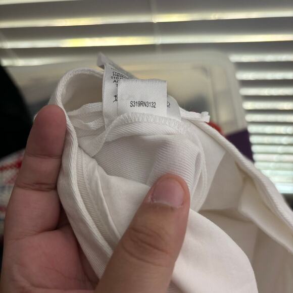 Tibi Sebastian High Rise Ankle Dress Pants White Size 8 - Picture 9 of 9